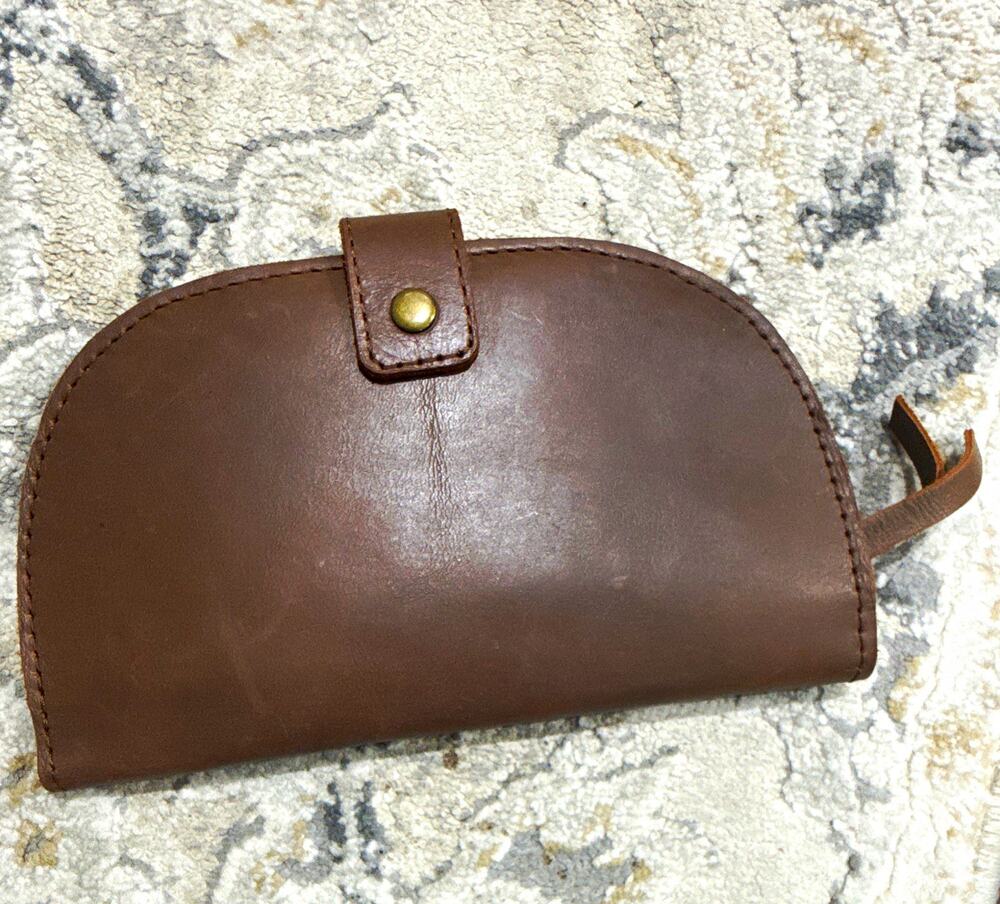 Rare ABLE Women’s Brown Bifold Wallet Leather HandMade in Ethiopia